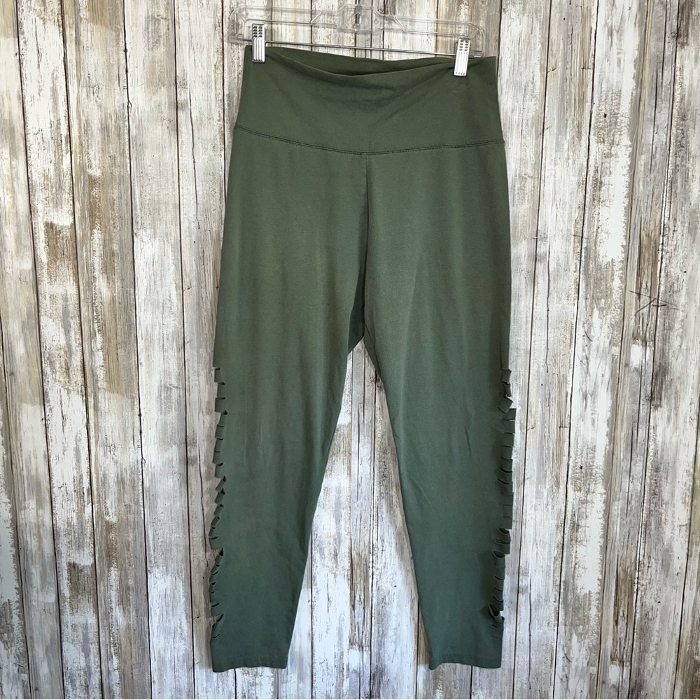 Aerie Olive Green Slit Side Leggings